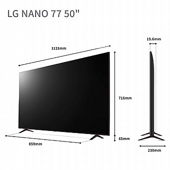 �������� ���� 50 ���� 4K LG NanoCell Smart TV, ���: 50NANO776RA