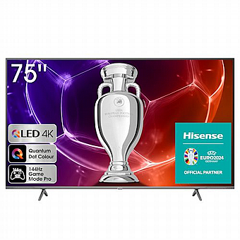 �������� ���� "75 QLED 4K ���� HISENSE ������ ��� 75E7KQ PRO
