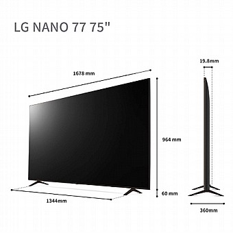 �������� ���� 75 ���� 4K LG NanoCell Smart TV, ���: 75NANO776RA