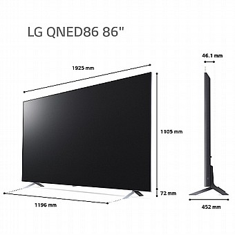 �������� 4K ���� 86 ���� ����������� QNED MiniLed �� ���� ?7 ��� 5 ����� �������� AI ��� 86QNED866QA